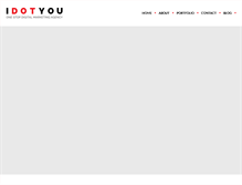 Tablet Screenshot of idotyou.com